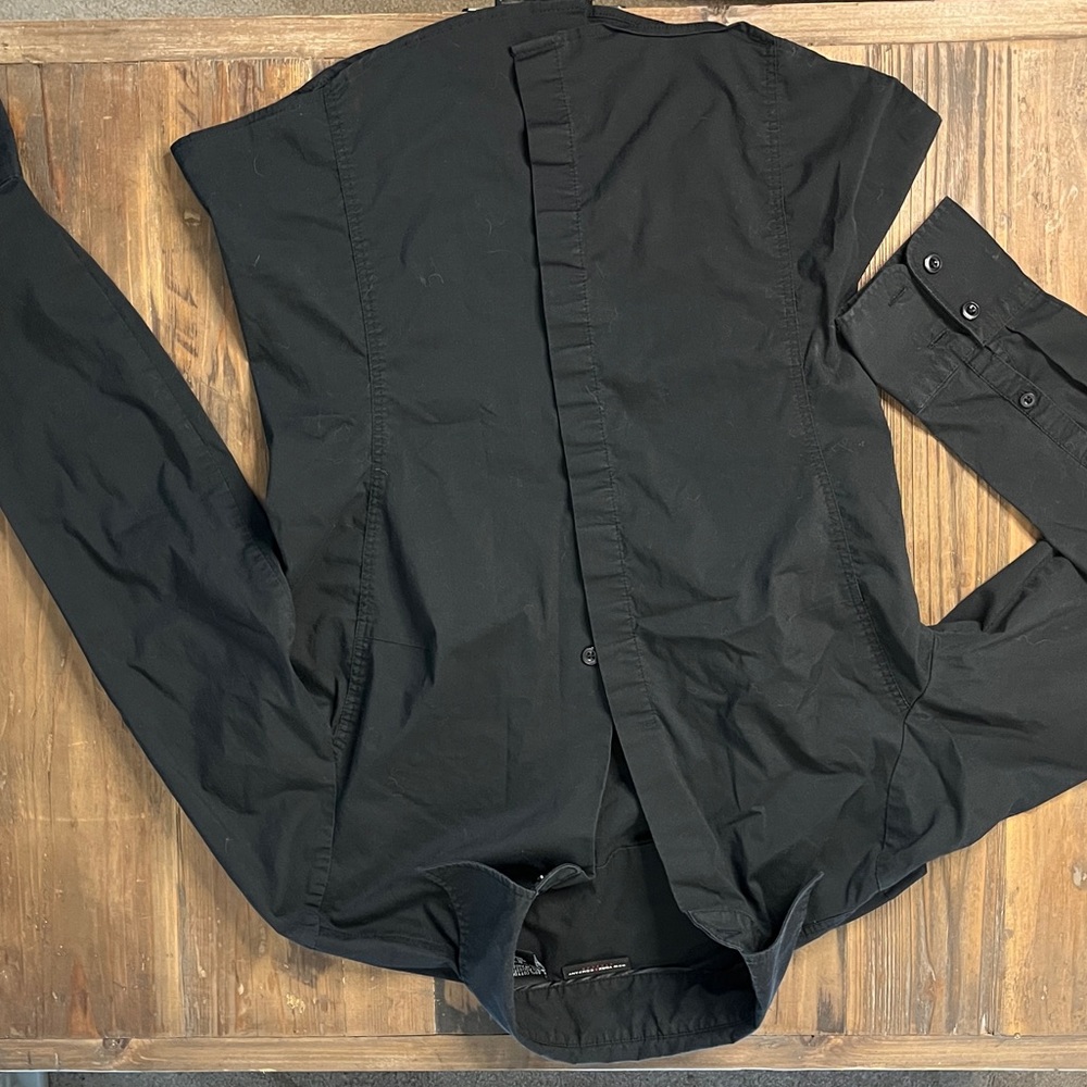 NY&CO Black Button Down Shirt